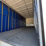 Interior cargo space of 14 pallet tautliner