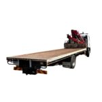 Single Cab Crane truck side view – Rent WA